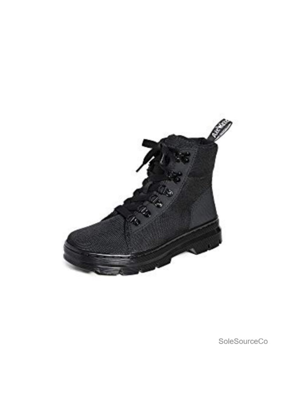 Extra Tough Nylon Combat Ankle Boots Lace-Up Block Heel